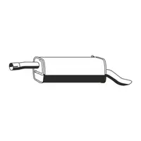 ERNST 310154 Endschalld&auml;mpfer Auspuff f&uuml;r FORD Fusion (JU_) 1.4 TDCi 68 PS bis 11.2005