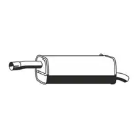 ERNST 310185 Endschalld&auml;mpfer f&uuml;r FORD Fiesta 5 1.6 16V bis 11.2005 MAZDA 2 DY 1.6 100 PS