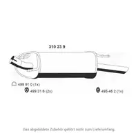 ERNST 310239 Endschalld&auml;mpfer f&uuml;r FORD Fiesta 4 1.6 16V Sport 103 PS Luxury-Ausstattung