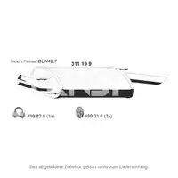 ERNST 311199 Endschalld&auml;mpfer f&uuml;r FORD Fiesta 4 MK4 1.25i 16V 1.3i MAZDA 121 III 1.25 1.3