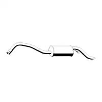 ERNST 312189 Endschalld&auml;mpfer Auspuff Endtopf f&uuml;r FORD Escort 5 6 Turnier 1.4 75 PS F4B