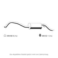 ERNST 312189 Endschalld&auml;mpfer Auspuff Endtopf f&uuml;r FORD Escort 5 6 Turnier 1.4 75 PS F4B
