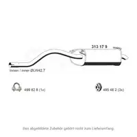 ERNST 313179 Endschalld&auml;mpfer Auspuff f&uuml;r FORD Ka (RB_) Street Ka (RL2) 1.6i 95 PS