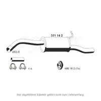 ERNST 331142 Endschalld&auml;mpfer f&uuml;r FORD Tourneo / Transit Connect 1.8 16V bis 07.2004