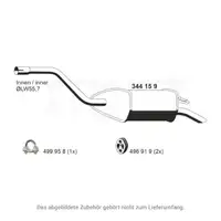 ERNST 344159 Endschalld&auml;mpfer f&uuml;r FORD Mondeo 3 Turnier 2.0 16V DI/TDDi/TDCi 11.00-02.2007