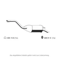 ERNST 344180 Endschalld&auml;mpfer f&uuml;r FORD Mondeo 3 MK3 Turnier 2.0/2.2 TDCi bis 02.2007
