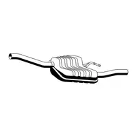 ERNST 341189 Endschalld&auml;mpfer f&uuml;r FORD Focus 1 Turnier 1.8 16V 115 PS mit 3-Wege Kat