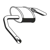 ERNST 343084 Endschalld&auml;mpfer f&uuml;r FORD Mondeo 1 2 2.0i 16V 131/136 PS bis 04.1997 rechts