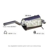 ERNST 352024 Endschalld&auml;mpfer f&uuml;r MERCEDES C-Klasse W203 S203 C180 C200 C230 M111 M271
