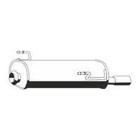 ERNST 505192 Endschalld&auml;mpfer Auspuff Endtopf f&uuml;r PEUGEOT 206 / CC 2.0 S16 135/136 PS