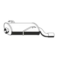 ERNST 506069 Endschalld&auml;mpfer Auspuff Endtopf f&uuml;r PEUGEOT 206 / CC 1.6 HDi 109 PS