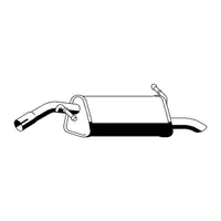 ERNST 506120 Endschalld&auml;mpfer f&uuml;r PSA C3 Picasso 207 / CC / 207+ 1.4/1.6 16V ab 07.2007