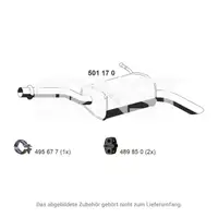 ERNST 501170 Endschalld&auml;mpfer f&uuml;r CITROEN Berlingo PEUGEOT Partner 1.6 HDi bis 11.2009