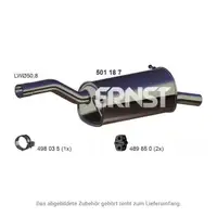 ERNST 501187 Endschalld&auml;mpfer f&uuml;r CITROEN Berlingo PEUGEOT Partner 1.6 HDi bis 10.2015
