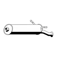 ERNST 503044 Endschalld&auml;mpfer Auspuff f&uuml;r CITROEN Xsara Picasso 2.0 HDi 90 PS bis 09.2003