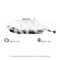 ERNST 503068 Endschalld&auml;mpfer Auspuff Endtopf f&uuml;r CITROEN Xsara Picasso 1.8 16V 115 PS