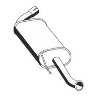 ERNST 515085 Endschalld&auml;mpfer f&uuml;r PSA Jumper 2 Boxer FIAT Ducato 244 2.0/2.2/2.3/2.8D