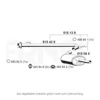 ERNST 515139 Endschalld&auml;mpfer Auspuff f&uuml;r PSA Jumper 2 Boxer FIAT Ducato 244 2.0/2.2D