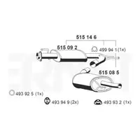 ERNST 515146 Endschalld&auml;mpfer Auspuff f&uuml;r PSA Jumper 2 Boxer FIAT Ducato 244 2.3/2.8D