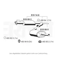 ERNST 515146 Endschalld&auml;mpfer Auspuff f&uuml;r PSA Jumper 2 Boxer FIAT Ducato 244 2.3/2.8D