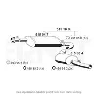 ERNST 515160 Endschalld&auml;mpfer Auspuff f&uuml;r PSA Jumper 1 Boxer FIAT Ducato 230 1.9/2.5/2.8D