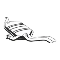 ERNST 525091 Endschalld&auml;mpfer Auspuff Endtopf f&uuml;r RENAULT Laguna 2 2.0 16V 1.9/2.0/2.2 dCi