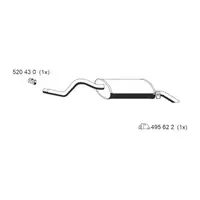 ERNST 522069 Endschalld&auml;mpfer Auspuff Endtopf f&uuml;r RENAULT Clio 2 1.2 / 16V 1.4 58/75 PS