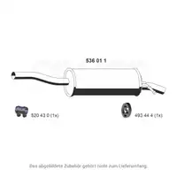 ERNST 536011 Endschalld&auml;mpfer f&uuml;r DACIA Logan MCV (KS_) 1.4 1.6 75/87 PS 6001549415