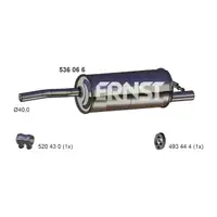 ERNST 536066 Endschalld&auml;mpfer f&uuml;r DACIA Sandero BS 1.2 16V 1.4 1.6 bis 10.2012 200100277R