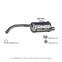 ERNST 550048 Endschalld&auml;mpfer Auspuff Endtopf f&uuml;r FORD Ka (RU8) 1.2 69 PS bis 04.2012