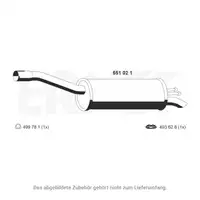 ERNST 551021 Endschalld&auml;mpfer Auspuff f&uuml;r FIAT Doblo (119_, 223_) 1.2 65 PS bis 12.2005