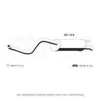 ERNST 551106 Endschalld&auml;mpfer f&uuml;r FIAT Idea 350 Punto 188 LANCIA Musa Ypsilon 1.3 D/JTD