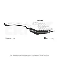 ERNST 551144 Endschalld&auml;mpfer Auspuff f&uuml;r FIAT Ulysse LANCIA Phedra (179_) 2.0 136 PS
