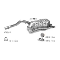 ERNST 551168 Endschalld&auml;mpfer Auspuff f&uuml;r FIAT Doblo (263_) OPEL Combo (X12) 1.4 120 PS