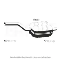 ERNST 645232 Endschalld&auml;mpfer Auspuff f&uuml;r SKODA Octavia 2 1.6 FSI 115 PS BLF 1K5253609A