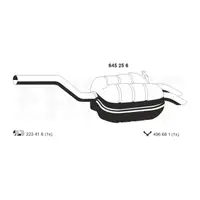 ERNST 645256 Endschalld&auml;mpfer Auspuff f&uuml;r SKODA Octavia 2 2.0 TDI 136/140 PS 1K5253609B