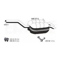 ERNST 645270 Endschalld&auml;mpfer f&uuml;r SKODA Octavia 2 1.9/2.0 TDI 105/140 PS 1K5253609D