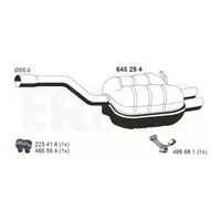 ERNST 645294 Endschalld&auml;mpfer f&uuml;r SKODA Octavia 2 1.8 TSI 2.0 FSI 150/160 PS 1K5253609E