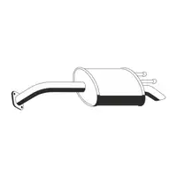 ERNST 646062 Endschalld&auml;mpfer Auspuff f&uuml;r HYUNDAI Matrix (FC) 1.6 1.8 1.5 CRDi 2873017000