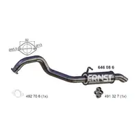 ERNST 646086 Endschalld&auml;mpfer Auspuff Entfopf f&uuml;r KIA Sorento 1 (JC) 2.5 CRDi 4WD 140 PS