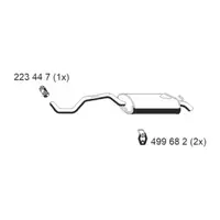 ERNST 640220 Endschalld&auml;mpfer Auspuff f&uuml;r SEAT Ibiza 2 (6K1) 1.4 16V 1.6i 1.8i 1.9 SDI/TDI