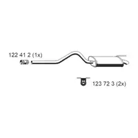 ERNST 642019 Endschalld&auml;mpfer Auspuff f&uuml;r VW Caddy 2 SEAT Inca 1.4i 1.6i 60/64/75 PS