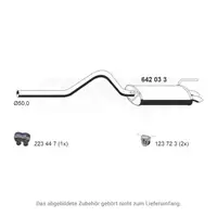 ERNST 642033 Endschalld&auml;mpfer Auspuff f&uuml;r VW Caddy 2 SEAT Inca 1.9 SDI 64 PS bis 06.2003