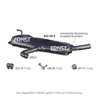 ERNST 642088 Endschalld&auml;mpfer Auspuff Endtopf f&uuml;r SEAT Leon 1P Altea 5P1 1.6 102 PS