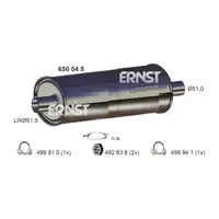 ERNST 650045 Endschalld&auml;mpfer Auspuff f&uuml;r VOLVO 740 760 940 I II 2.0 2.3 2.8 2.4 Diesel