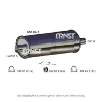 ERNST 650045 Endschalld&auml;mpfer Auspuff f&uuml;r VOLVO 740 760 940 I II 2.0 2.3 2.8 2.4 Diesel