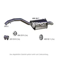 ERNST 650267 Endschalld&auml;mpfer Auspuff f&uuml;r VOLVO V70 III XC70 II 2.4D/D3/D4/D5 31370663