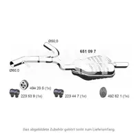 ERNST 651097 Endschalld&auml;mpfer Auspuff f&uuml;r VOLVO S80 II V70 III XC70 II 2.4D/D4/D5 links