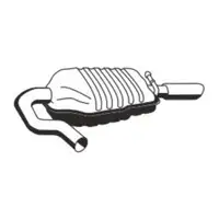 ERNST 651103 Endschalld&auml;mpfer Auspuff f&uuml;r VOLVO S80 II V70 III XC70 II 2.4D/D4/D5 rechts