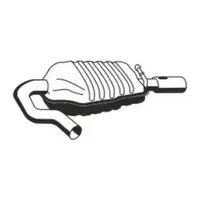 ERNST 651127 Endschalld&auml;mpfer Auspuff Endtopf f&uuml;r VOLVO V70 III D4 D5 163-215 PS rechts